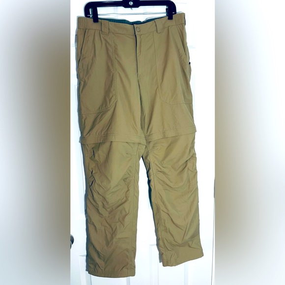 LL Bean Convertible Pants-Zip off Shorts Nylon Elastic Waist Men’s sz Medium #3 - Picture 1 of 10